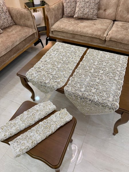 طقم شراشف سوري خرز 4 قطع