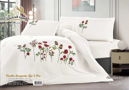 لحاف مجوز تطريز01 GARDEN( 6 قطع)
