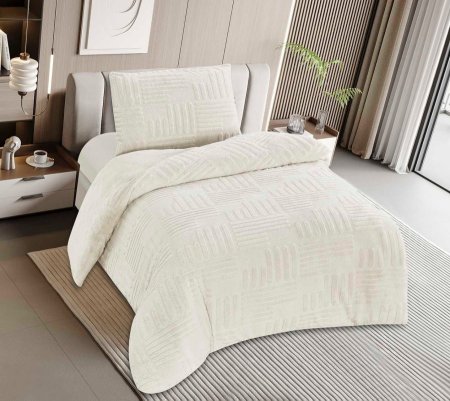 لحاف مفرد 4 قطع مخمل فرو ناعم